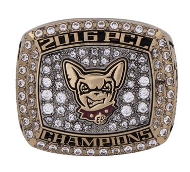 2016 El Paso Chihuahuas PCL Championship Ring (San Diego Padres AAA Affiliates) With Original Box